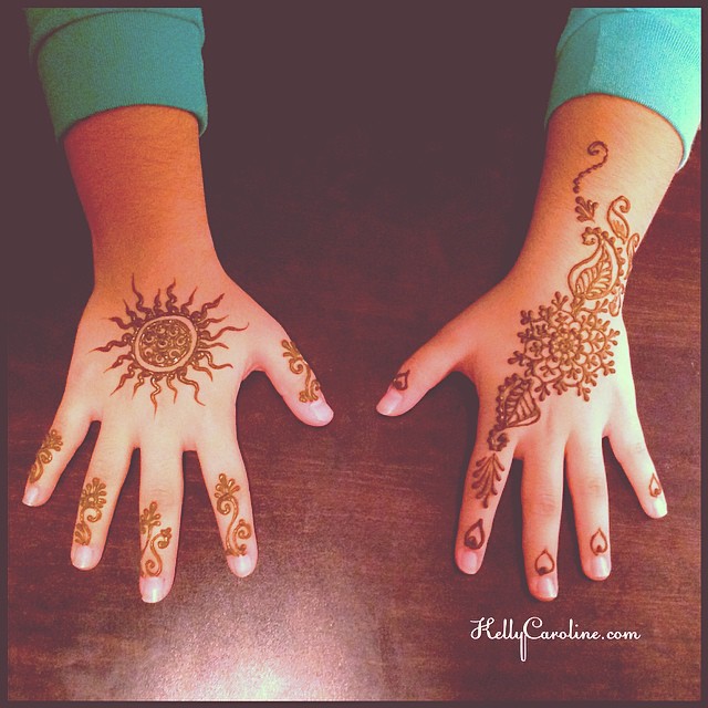 Two henna designs for the top of the hand for the birthday girl #henna #kellycaroline #hennaartist #ypsi #ypsilanti #michigan #michiganart #michiganhenna #mehndi #art #artist #artwork #design #tattoo #tattoos #tattooideas #sun #flowers #flower #party #birthday #saline #hennainspire #hennamichigan