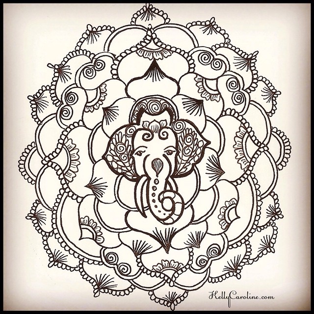 This is a custom design Elephant mandala tattoo for a yoga teacher who wanted me to design a permanent tattoo for the top of her foot. Her specifications were something with an elephant & circular. What do you think? #elephant #mandala #henna #tattoo #tattoos #tattoodesign #art #artist #kellycaroline #michigan #yoga #ypsilanti #yogi #ypsi #annarbor #hindu #design #detroit #teacher #custom #mehndi #ink #india #paper