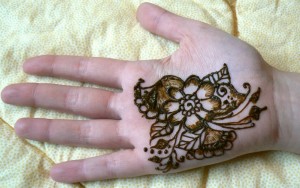 Henna Hand design, for palm