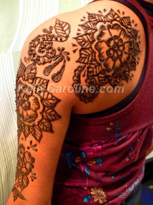 henna tattoo, michigan, novi, model, shoulder