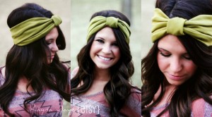 green turban headband