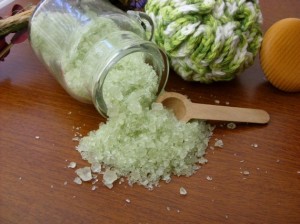 green watermelon bath salt