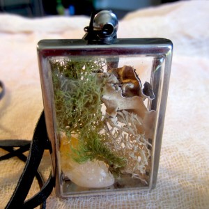 moss lichen necklace