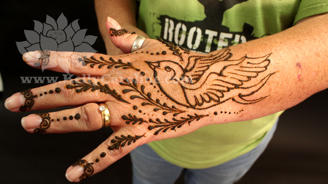 Bird Design Henna