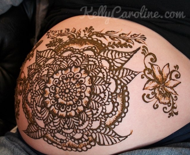 Fun Prenatal Henna Design