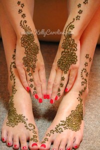 henna tattoo on the feet , kelly caroline, michigan henna tattoo