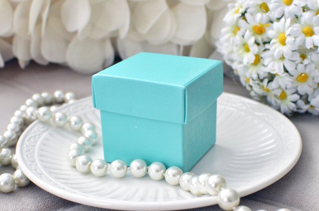 Tiffany blue favor boxes