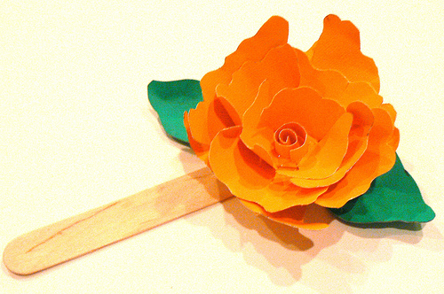 Paper Flower Bookmark