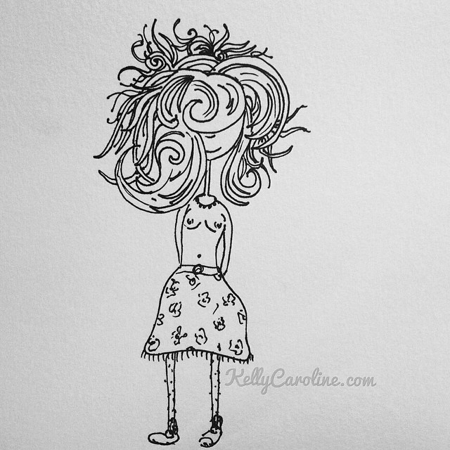 girl in the summer #kellycaroline #girl #summer #naturalgirl #nature #drawing #art #ink #ypsilanti