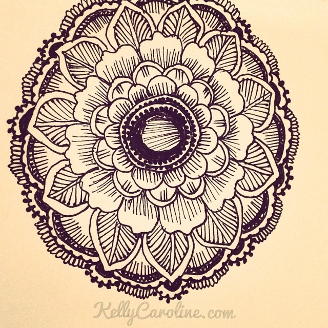 Henna tattoo design of a mandala . drawing by Kelly Caroline #henna #mehndi #tattoos #tattoo #tattoodesign #hennaartist #hennadesigns #hennatattoos #design #drawing #art #artist #ypsi #ypsilanti #michigan #michiganhennaartist #sketch #sketchbook
