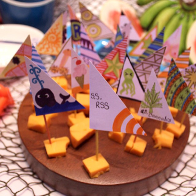 We do cheese in style #rss #ss #ships #cheese #party #underthesea #diy #nautical #whale #appetizers #drawing #cartoon #food