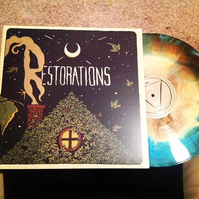 Picked up the Restorations 12" vinyl tonight – i love the color! Thanks guys for  SUCH a great show!! Come back to Detroit at see us soon  @restorations #themagicstick #restorations #detroit #vinyl  #color #record #michigan #music #dummyrecords
