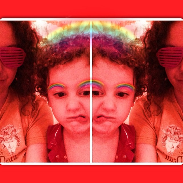Typical day #rainbows #red #toughguy #ypsi #ypsilanti #michigan #trailofdead #pink #kids #sunglasses #fireman #faces #nofilter