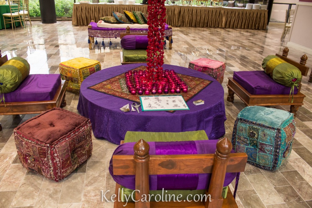 Henna lounge area for Sangeet - Decor by JDV Events Henna by Kelly Caroline Henna Art