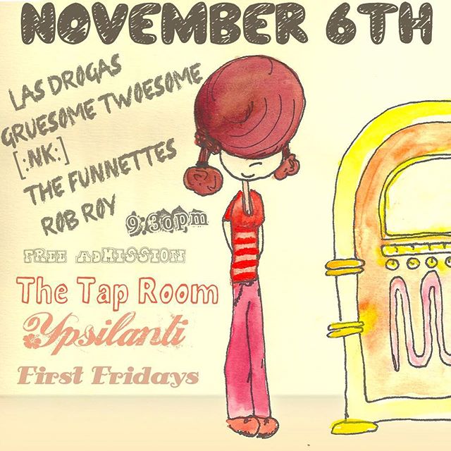 Check it our band The Funnettes & our electronic duo [:NK:] are playing at the Tap Room in on November 6th . It also happens to be @shalisabird and I’s birthday party  Come out and see us ️ Plus it is a FREE SHOW!!