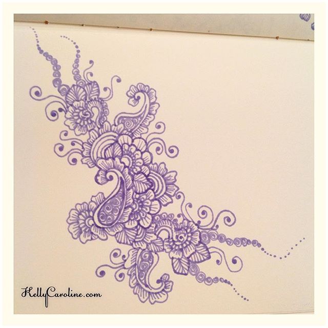 A new drawing in my notebook today with my big and little flowers sprawled throughout #henna #hennas #ypsi #ypsilanti #michigan #michiganartist #kellycaroline #mehndi #mehndidesign #tattoo #tattoos #tattoodesign #draw #drawing #sketch #sketchbook #art #artist #flower #flowers #ink #pen #paper #leaves #shading #purple #sharpie #yoga #yogi #vines