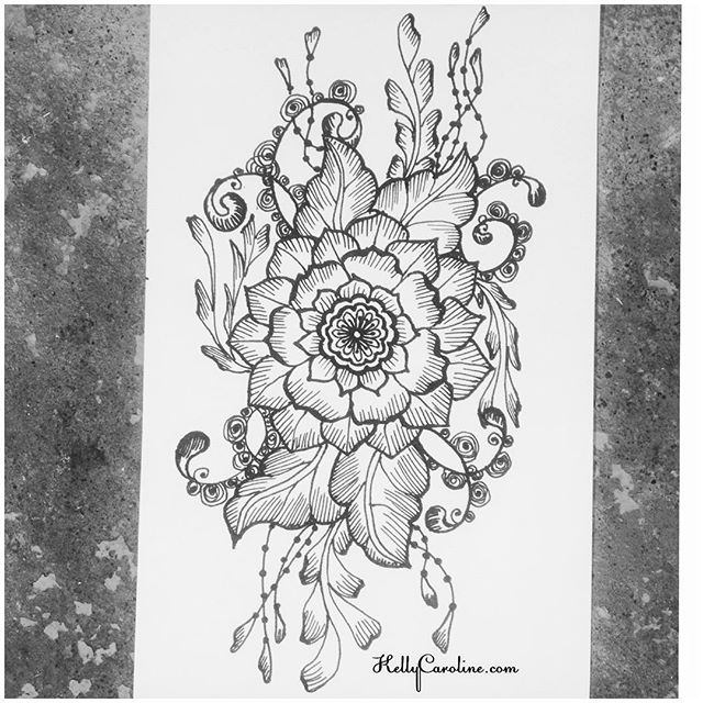 A new henna tattoo design