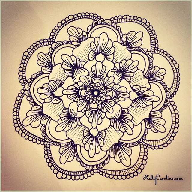 A new mandala henna design from my sketchbook last night