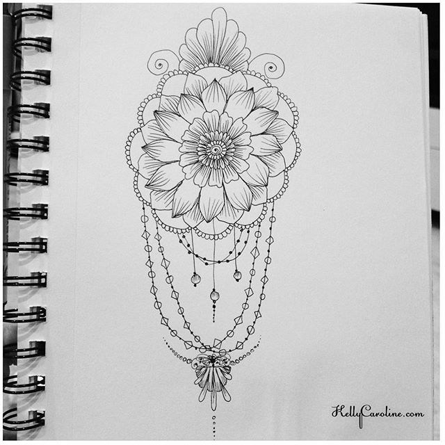 A new mandala henna design from my sketchbook last night