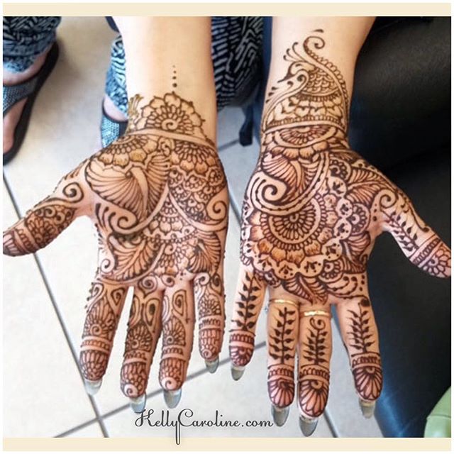 Wedding Henna design by our artist Lisse. I am loving the leaves!