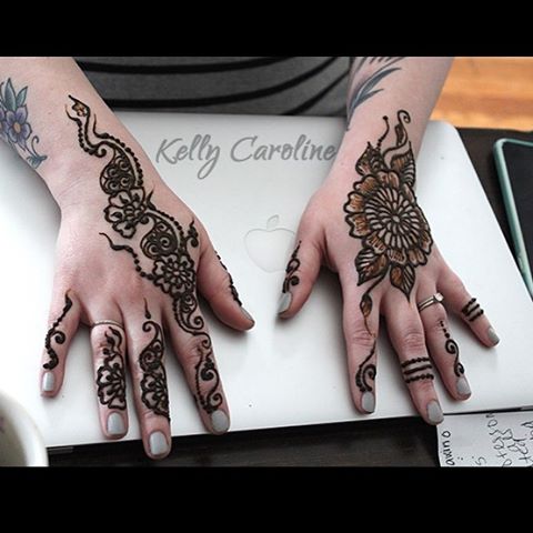 Freestyle henna on the forearm from yesterday’s henna session for DETROIT GETS MARRIED TONIGHT!!