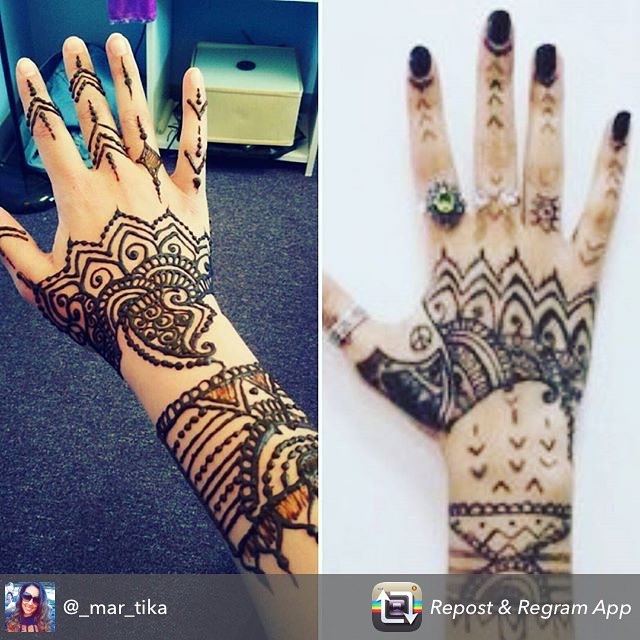 Henna repost from a duo of sisters who came to the studio to get their henna on for the @badgalriri Rihanna concert thanks for the great pic @_mar_tika  #henna #hennas #tattoo #tattoos #rihanna #rihannaconcert #detroit #thepalace #drake #mehndi #ypsilanti #ypsi #kellycaroline #hennadesign #ink #inked #inkedgirl