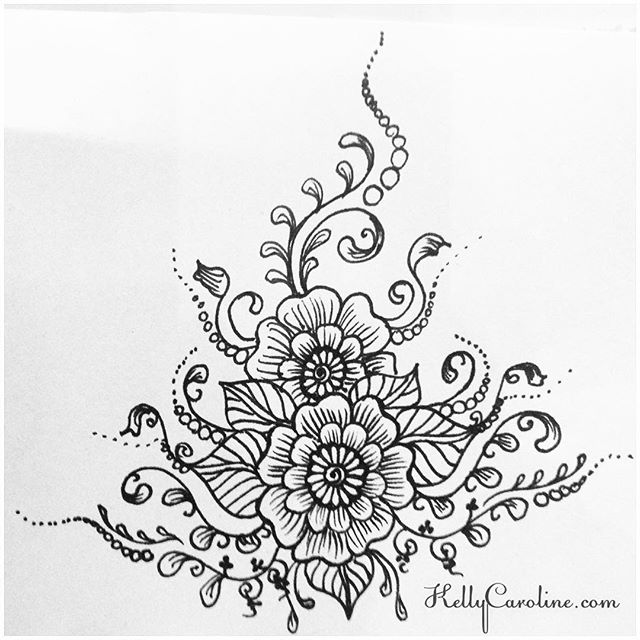 A new mandala henna design from my sketchbook last night
