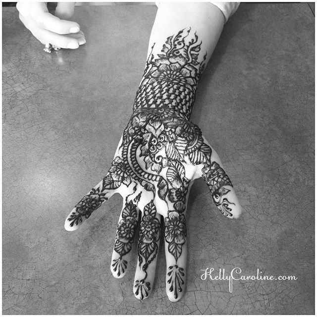 Henna hand design trial for a bride having a West Michigan wedding . . . private appointments available Monday-Saturday 2-5:30pm call 734-536-1705 or email kelly@kellycaroline.com