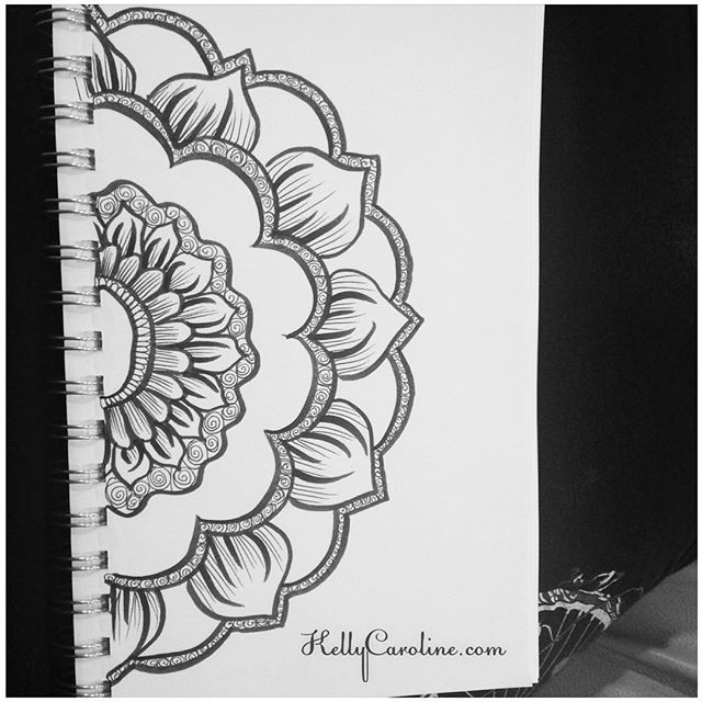 A new mandala henna design from my sketchbook last night