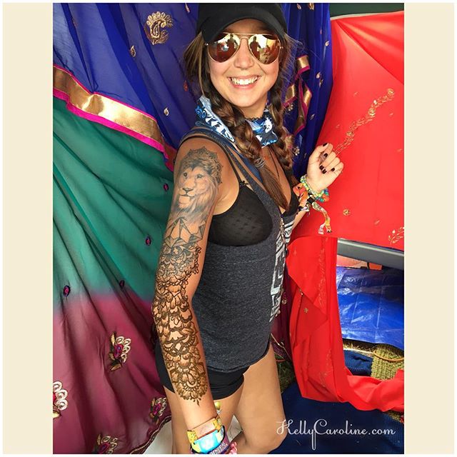 She had me extend her already amazing lion down her arm – expanding on another’s artwork- which I love to do! One of my favorite henna designs from – THANK YOU @electric_forest for such a magical time!! . . private appointments available Monday-Saturday 2-5:30pm call 734-536-1705 or email kelly@kellycaroline.com