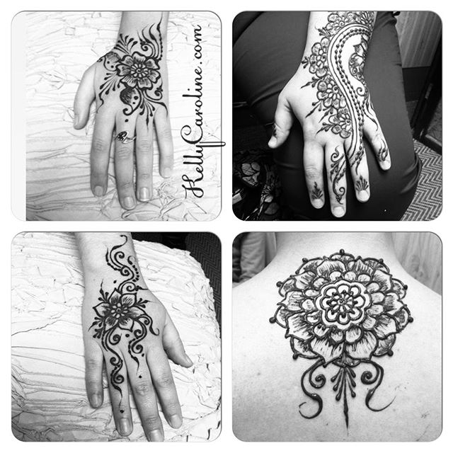 Recent henna designs at the studio – some birthday party love for a birthday girl, too! 5 great ladies for a celebration at the studio today. Grab a friend and come into the studio this week . . private appointments available Monday-Saturday 2-6:30pm call 734-536-1705 or email kelly@kellycaroline.com