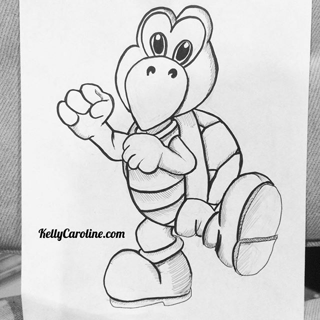Some Koopa Troopa love ️ a drawing for my son