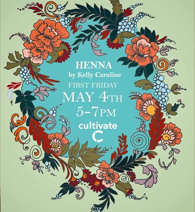 I am so excited to be doing henna at @cultivateypsi on May 4th for @firstfridaysypsi  see you then! Come get henna to kick off Spring! . . . . #firstfridays #ffypsi #cultivate #cultivatecoffee #henna #hennas #hennaartist #kellycaroline #michigan #michiganartist #mehndi #mehndidesign #tattoo #tattoos #ink #organic #hennadesign #hennatattoo #hennatattoos #flower #flowers #yoga #yogi #mandala #ypsi #ypsilanti #detroit