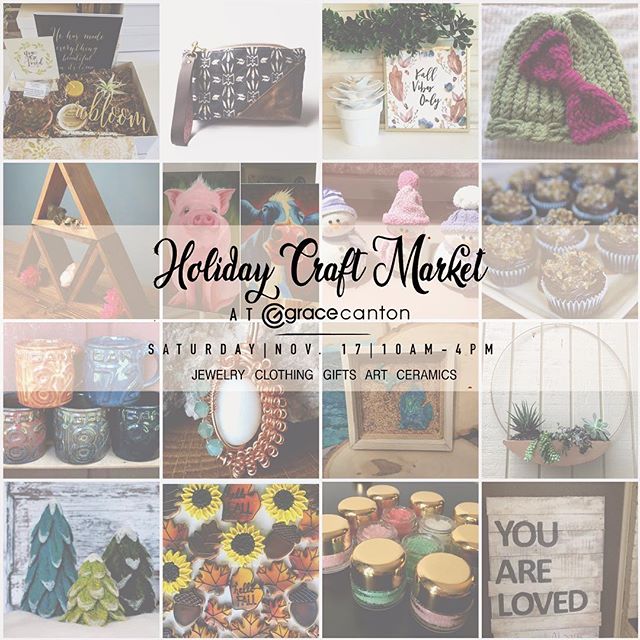 So very excited about the @holiday_market_at_grace_canton Nov 17th ! I can't believe it is so soon! Please come and check out the food trucks, baked goods, gifts, face painting, and photo booth with two adorable bunnies. I'll be there with my new #succulent planters I made - first market they will be available! . . . #handmadeinMichigan #michigan #michiganartists #craftmarket #ypsilanti #ferndale #annarbor #ypsi #a2 #detroit #michiganawesome #plymouth #craft #makers #gracecanton #graceannarbor #michigan #holidaycrafts #shoplocal #smallbusiness #smallbusinessowner