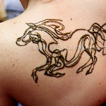 henna horse tattoo design by Kelly Caroline Henna Art