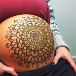 henna belly design, prenatal henna, prenatal henna tattoo, baby belly henna, pregnancy henna michigan, henna michigan, kelly caroline, mandala baby belly, belly blessing, baby shower michigan