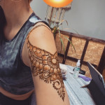 henna sleeve design